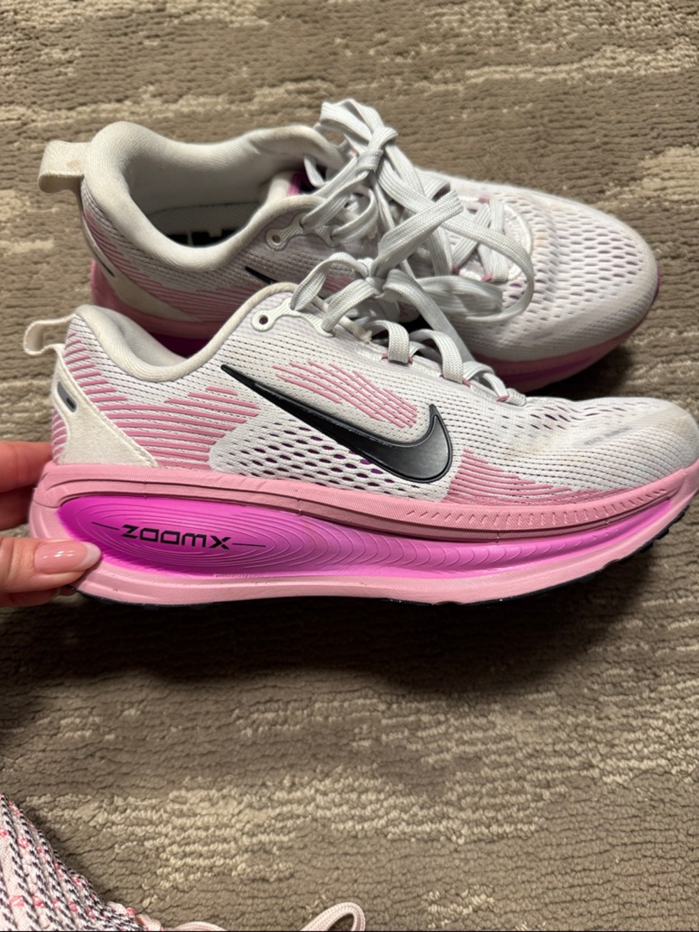 Nike Women’s White & Pink ZoomX Running Sneakers